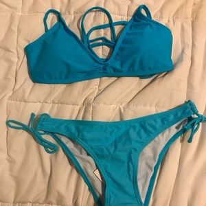 Blue bikini